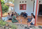 Babinsa Wanakaya Gelar Komsos, Bahas Pencegahan Karhutla dan Keamanan Wilayah